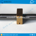 Tornillo de plomo de 24 mm con hilo trapezoidal para TR24X3