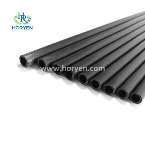 Light weight custom round carbon fiber pultruded tubes