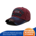 Topi Baseball Hitam Dua Warna Asli yang Dicuci