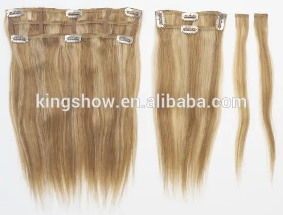 100% remy hair and superior quality hair clip hair extension