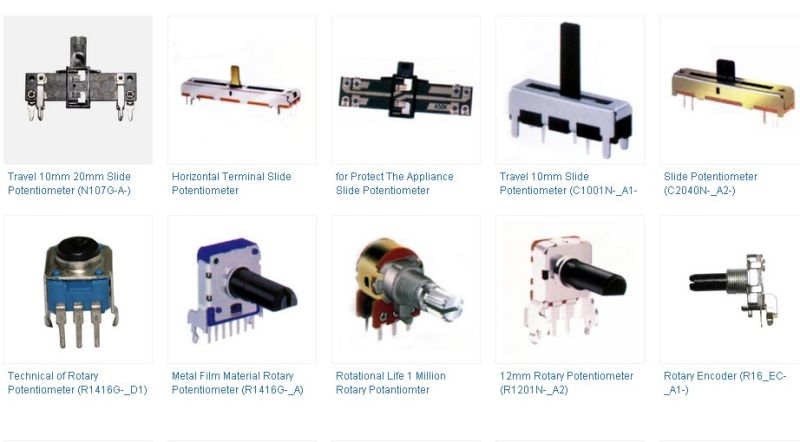 Vertical Terminal Slide Potentiometers for Air-Con Control Pnl (N--2N-A)