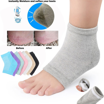 2Pcs Silicone Moisturizing Gel Heel Socks Cracked Foot Skin Care Protectors Kit Set Professional Nursing Health Care Foot