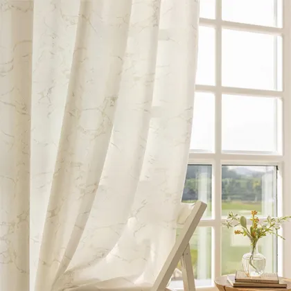 Home Textiles Crepe Tulle Printed Curtain Sheer