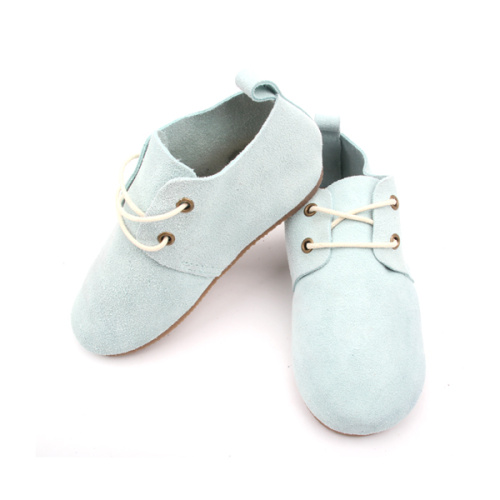 China Customized Color Hard Sole Leather Child Oxford Shoes Supplier