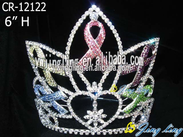 6 Inch Rainbow Pageant Crown