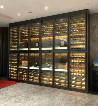 Stainless Steel Wall Mounted Wine Racks for Bar and Cellar