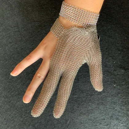 Stainless Steel Mesh Metal Mesh Butcher Gloves Protect Gloves