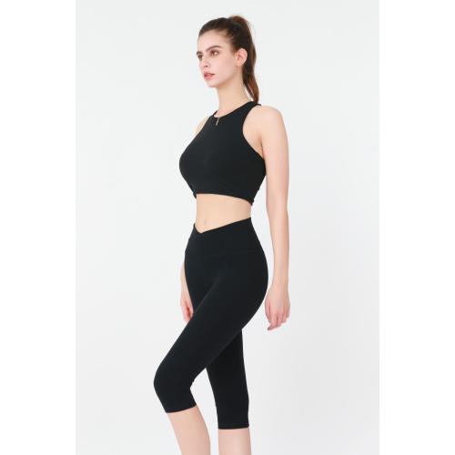 Slim Trousers Ladies Body-hugging Mid-length Yoga Tights Supplier