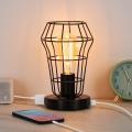 Retro Style Cage Shaped Bedroom Desk Lamp