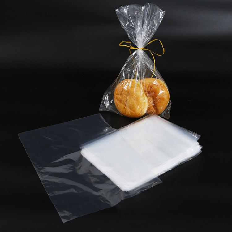 Clear Side Seal Food Grade Cooked Plastic Poly Packaging Grocery Shopping Bag