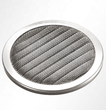 Stainless Steel Spinneret Filter Disc: Pleated Wire Mesh with Metal Edging