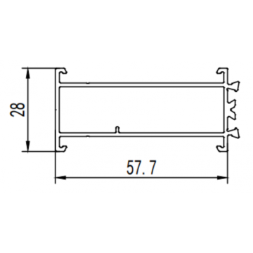 Moule d&#39;extrusion en aluminium creux pour la porte de la pause thermique