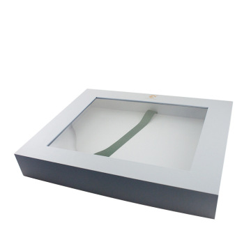 Πουκάμισο συσκευασία λευκό κουτί δώρου με καθαρό καπάκι