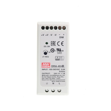 MEAN WELL DRA Series 40W/60W DIN Rail Power Supply