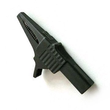 Large Safety Alligator Clip for 4mm Retractable Banana Plug, Made of Steel