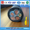 0.6 / 1KV Pure Copper Wire Black Sheath HOFR Rubber