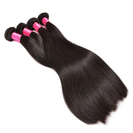 Brazilian Straight Hair Bundles With 2*6 Closure Middle Part Remy Hair Sunlight brazilian hair bundles with closure