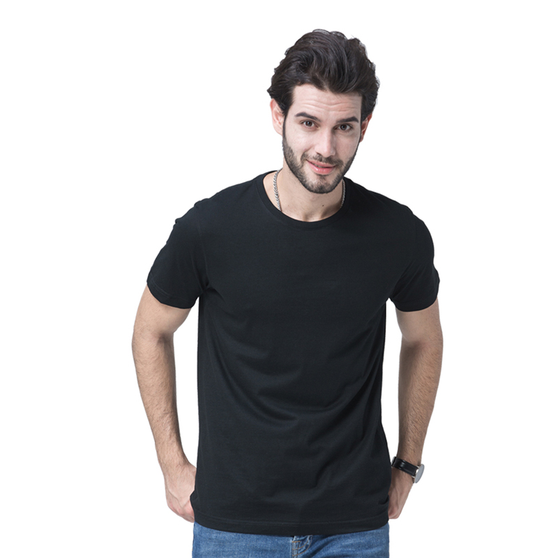 Logotipo personalizado super suave camiseta masculina