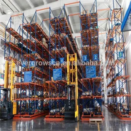 Customized Metal Narrow Aisle Racking With Narrow Aisle Forklift