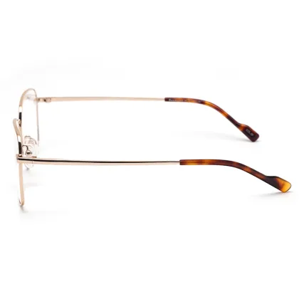 Latest Trendy Men's Titanium Optical Glasses: Round Vintage Frame Design