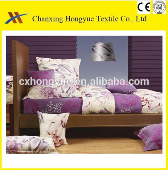 Polyester brushed fabric with printing or dying for pillowcase/white pillow cover