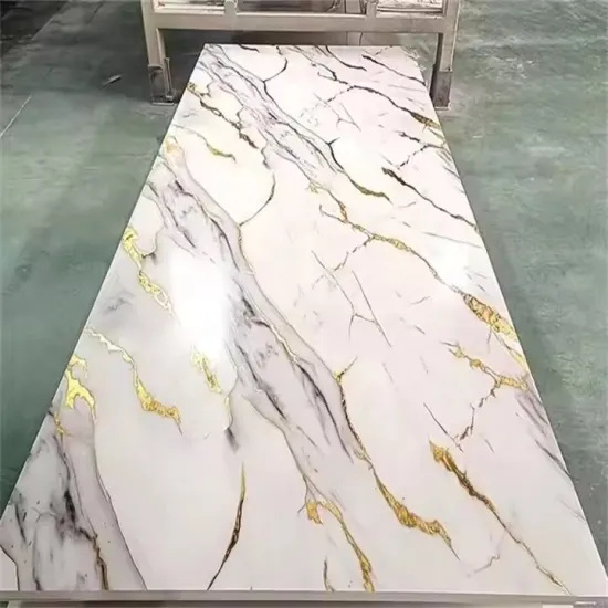 Modern Design High Glossy Waterproof PVC Plastic Wall Panels - 4*8ft Sheets