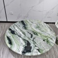 Marmor Couchtisch rund grüner Luxussteintisch