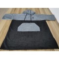 microfiber dry poncho changing robe with logo embroidery