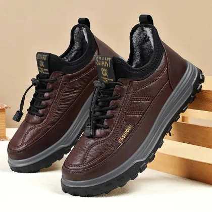 Super Light Weight Fleece Lined Waterproof Winter Snow Boots for Men