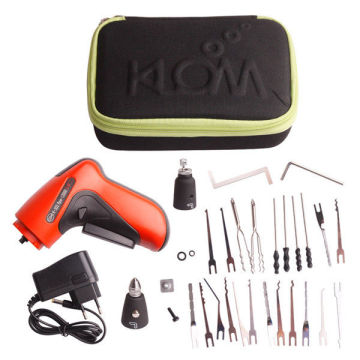 Adjustable Auto Locksmith Tools Cordless Electric Pick Gun With 18 Picking Blades