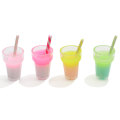 Supply 3D 100 Pcs Colorful Drink Bottle Resin Cabochon Milk Tea Cup Keychain Art Decor Diy Decoration Accessories