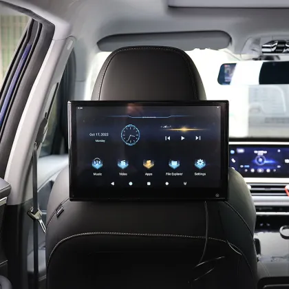 4K Car Headrest Monitor with 13.3/12.5 Inch Display: APK Software Install & Download for Smart TVs