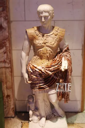 Stone Marble Rome Emperor Julius Caesar Augustus Statue