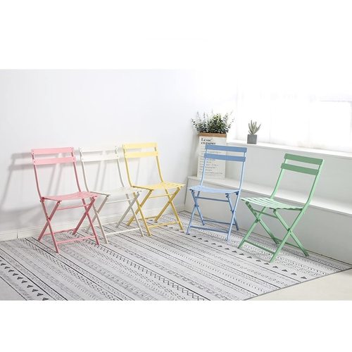 Simple Durable Iron Folding Chair for Outdoor Use