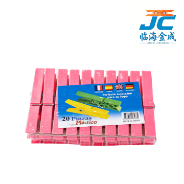 9.5cm Solid Pink Large Rectangular Clips