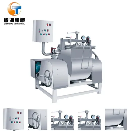 Churn Mochi cake regiment glutinous rice starch steam refining machine