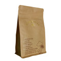 Nieuwe stijl Gerecycleerde kraftpapier Flat Bottom Gusset Coffee Bag
