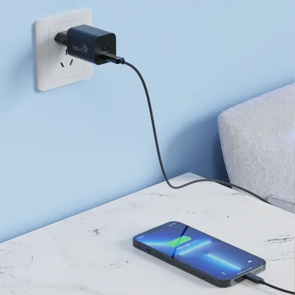 35W Dual USB-C Super Fast Charger & Travel Adapter for iPad, Smartphone (Baseus)