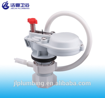 Pressure inlet fill valve with anti-siphon for concealed cisterns