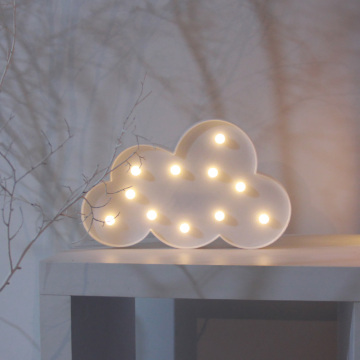 Promotion gift White Cloud 11LED home room wall decoration hanger kids children baby night light