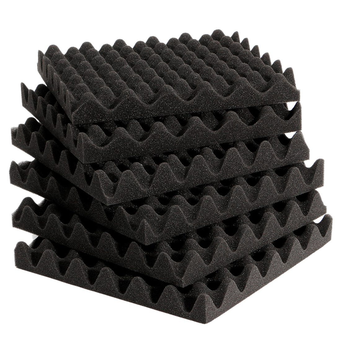 6pcs 30X30X4CM Soundproofing Acoustic Foam Tiles Noise Sound-Absorbing