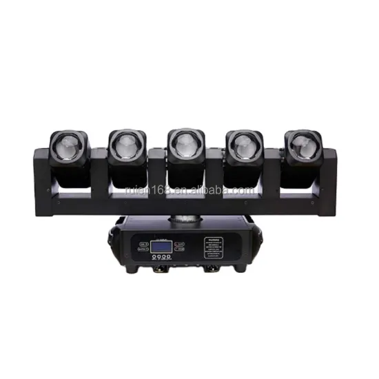 Professional High-Quality Stage Lighting: 5x40W RGB Laser Moving Head Lights with DMX512 Control