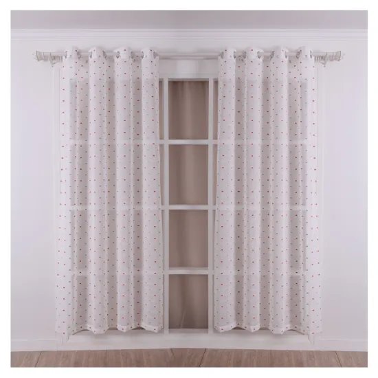 Wholesale Custom Color Good Quality Satin Sheer Curtains in Multi-Colors