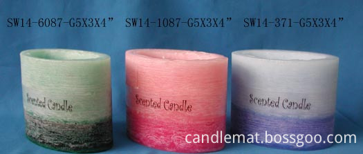 Decorative celebration romantic craft candle