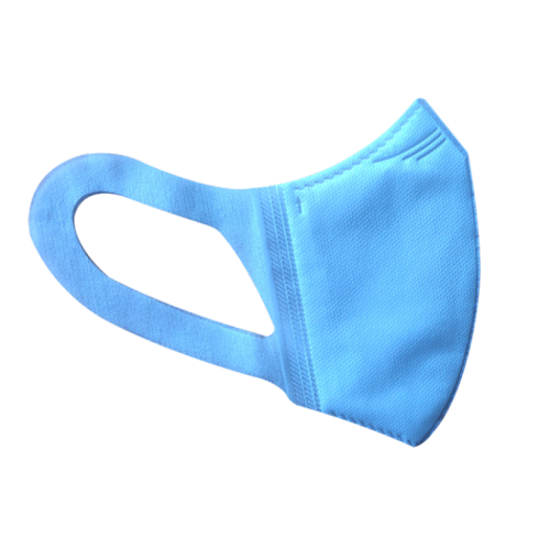 Hellblaue Einweg -3D -Maske