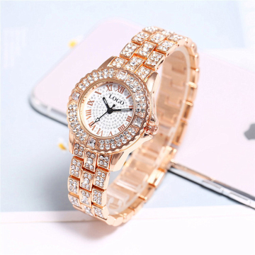 Exquisite Diamond Face Stainless Steel Bracelet Ladies' Fashion Watch