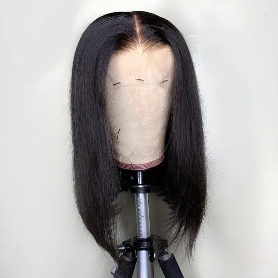 Wholesale 13X4 Bob Lace Front Wig Human Hair 150% Brazilian Remy Orange Blonde Pink  Blue Green Grey Colored Short Bob