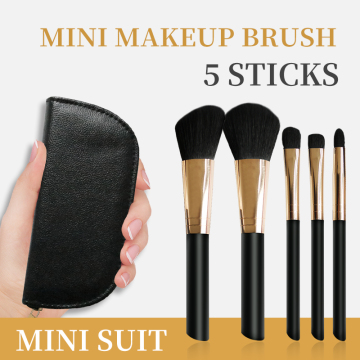 customize 5Piece Essential Travel Makeup Brush 2019 Set