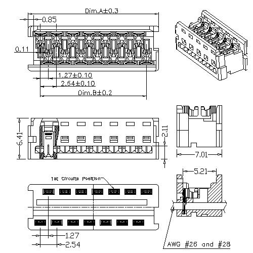 1.27mm Picoflex IDT Type IDC