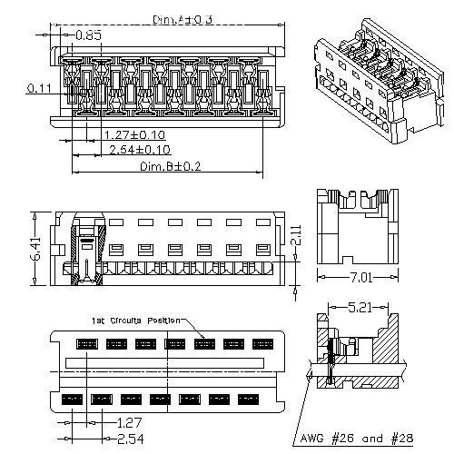 1.27mm Picoflex IDT Type IDC 1.27mm Picoflex IDT Type IDC
